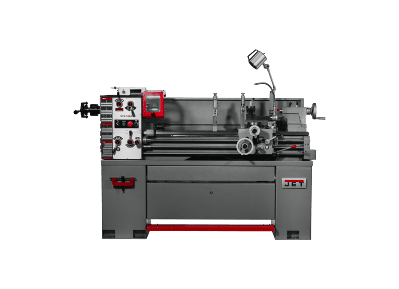 EVS-1440 Electronic Variable Speed lathe with Newall DP700 DRO, Taper Attachment & Collet Closer,3HP