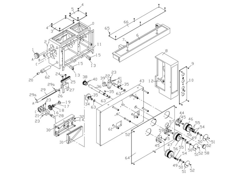 GH-1440-3 Gearbox Assembly I 