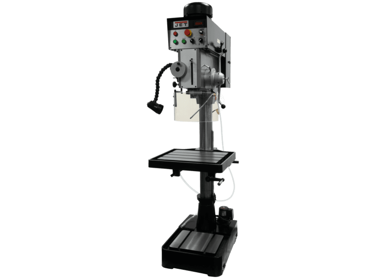 Geared Head Drill Press with Power Downfeed, 2HP, 3Ph, 230V | JDP20EVST-230-PDF