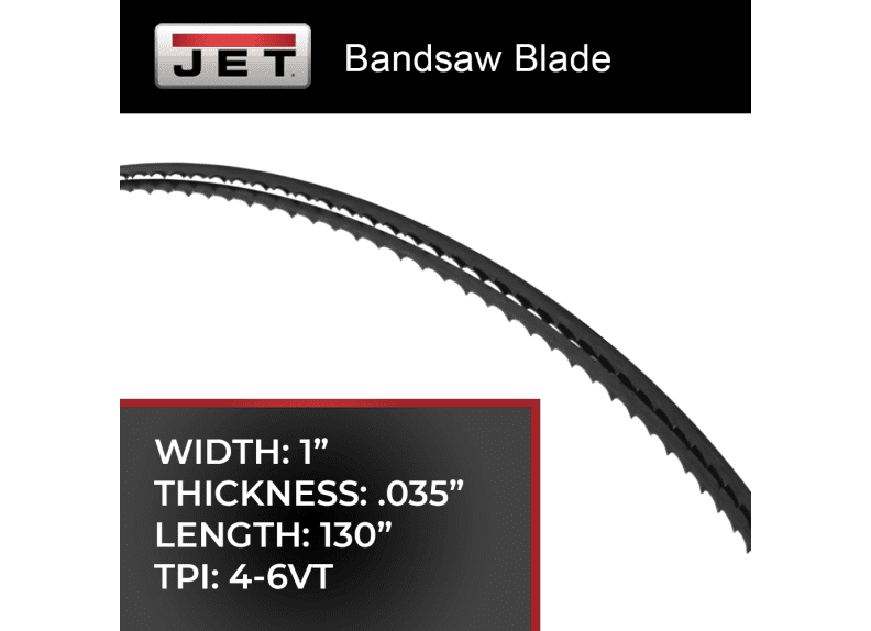 JET — Replacement Blade,-1" x .035" x 130" X 4/6VT for MBS-1014W