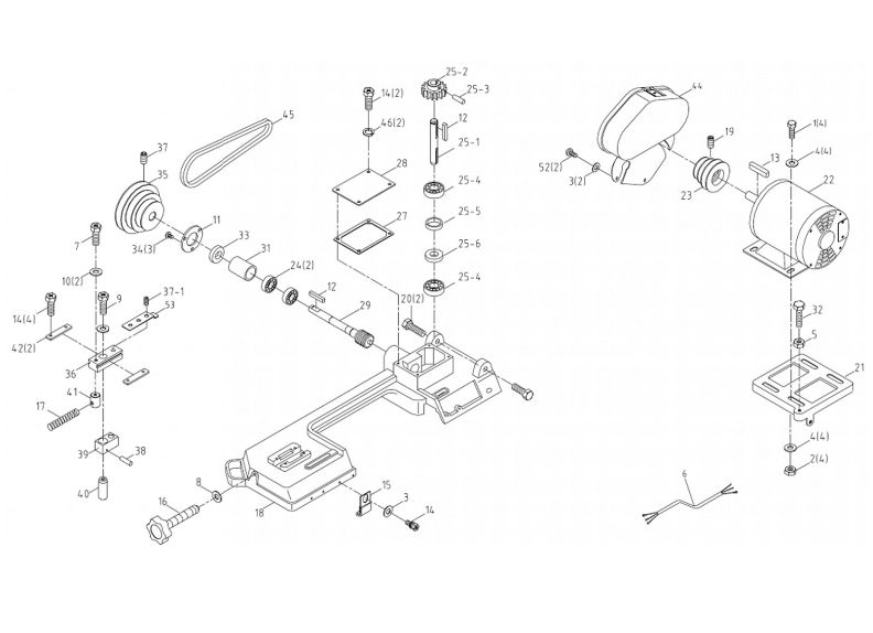 J-3230 Lower Saw Head Assembly