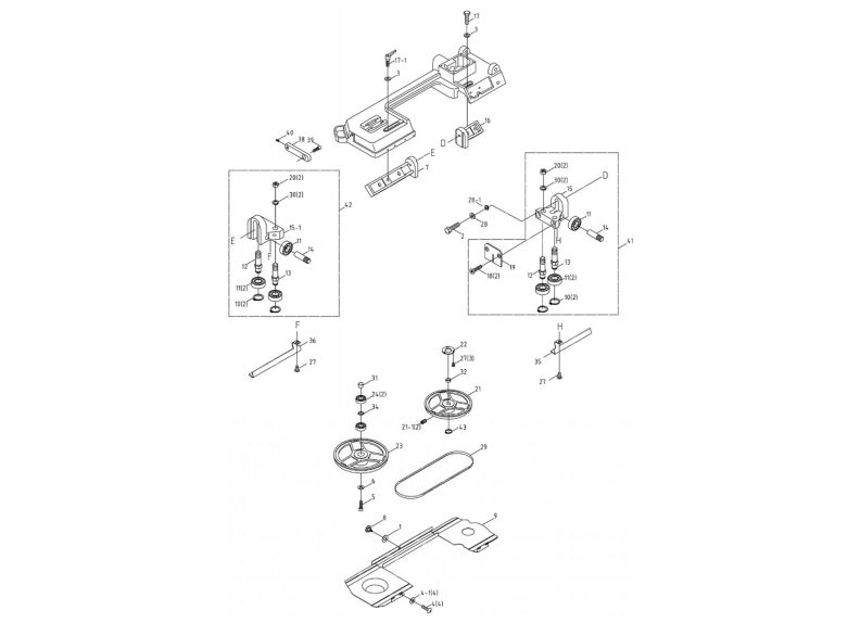 J-3230 Upper Saw Head Assembly