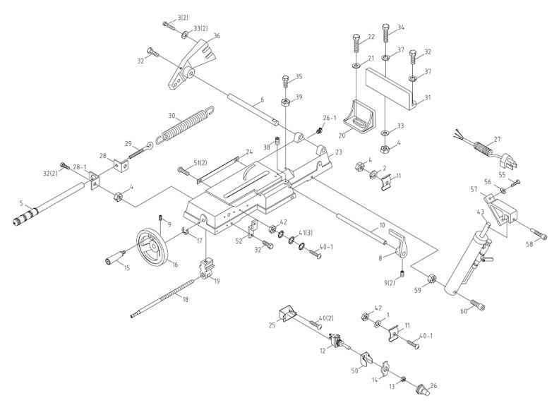 J-3230 Saw Base Assembly