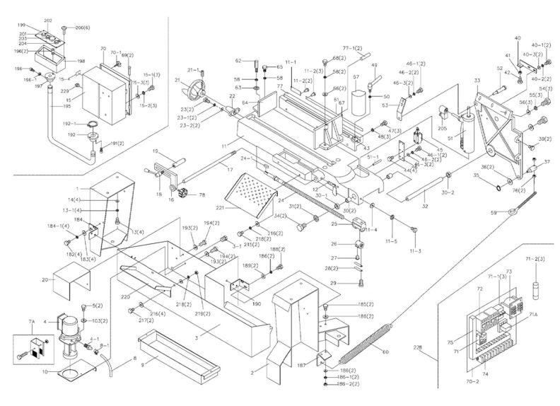 J-7020 Base Assembly