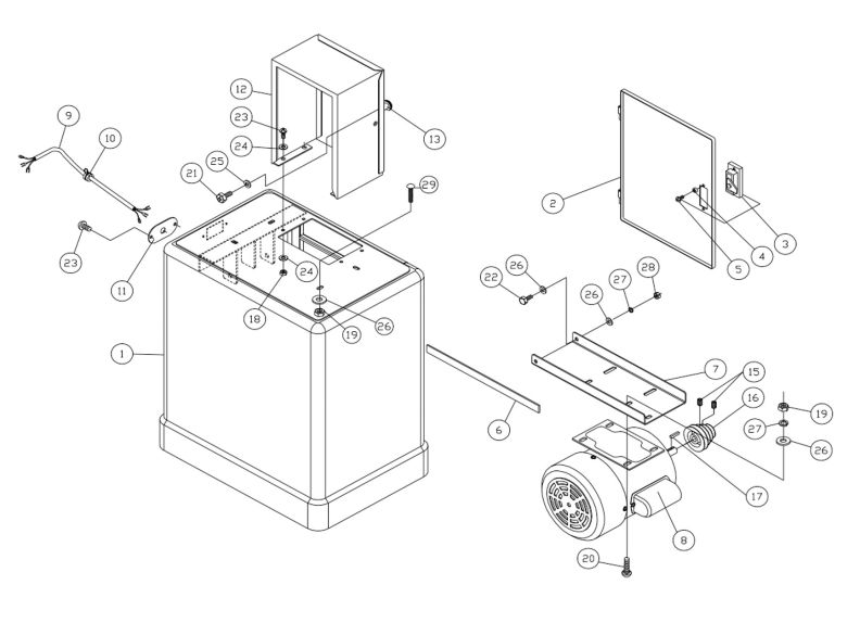 J-8203K Base Assembly