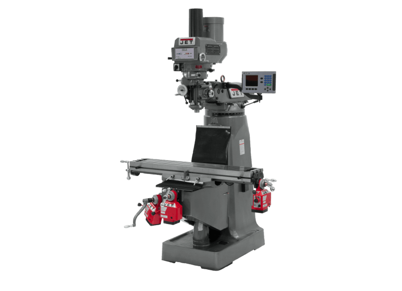 JTM-4VS Mill With Acu-Rite 203 DRO With X, Y & Z-Axis Powerfeeds With Air Powered Draw Bar
