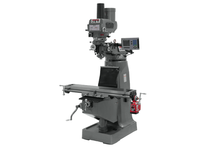JTM-4VS Mill With 3-Axis ACU-RITE 203 DRO (Quill) With X-Axis Powerfeed and Power Draw Bar