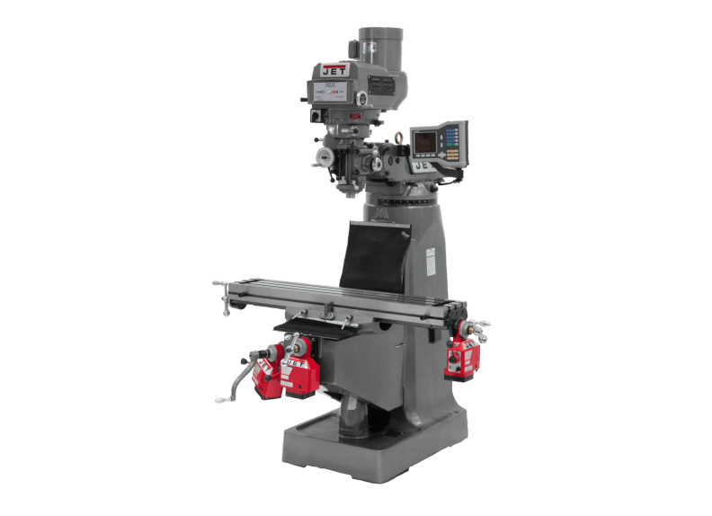 JTM-4VS-1 Mill With 3-Axis ACU-RITE 203 DRO (Knee) With X, Y and Z-Axis Powerfeeds