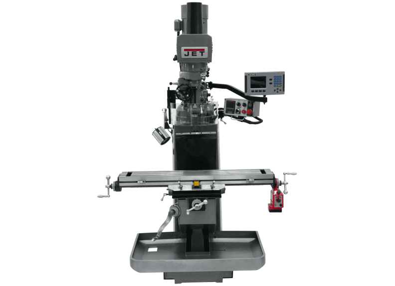 JTM-949EVS Mill With 3-Axis Acu-Rite 203 DRO (Knee) With X-Axis Powerfeed and Air Powered Draw Bar