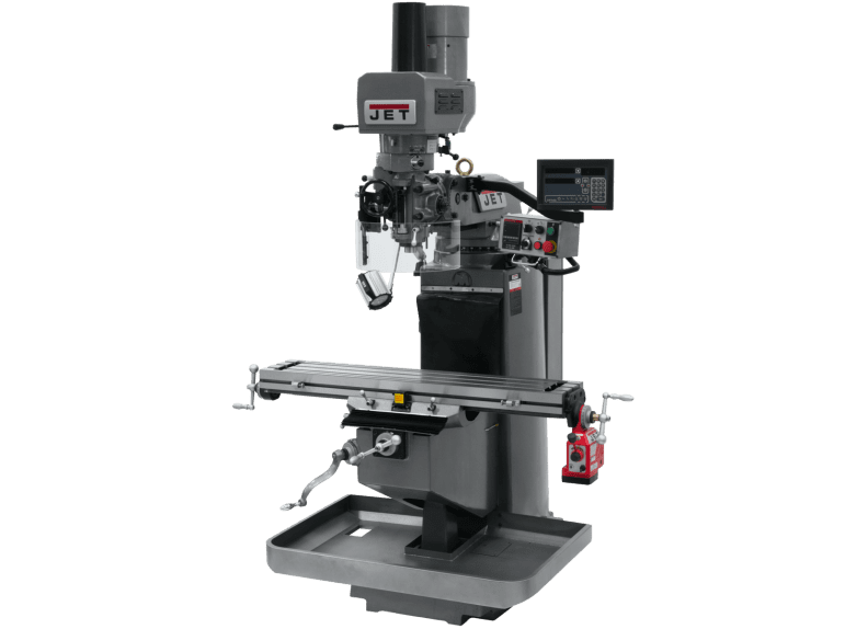 JTM-949EVS with Newall DP700 DRO, X Powerfeed & Air Power Drawbar