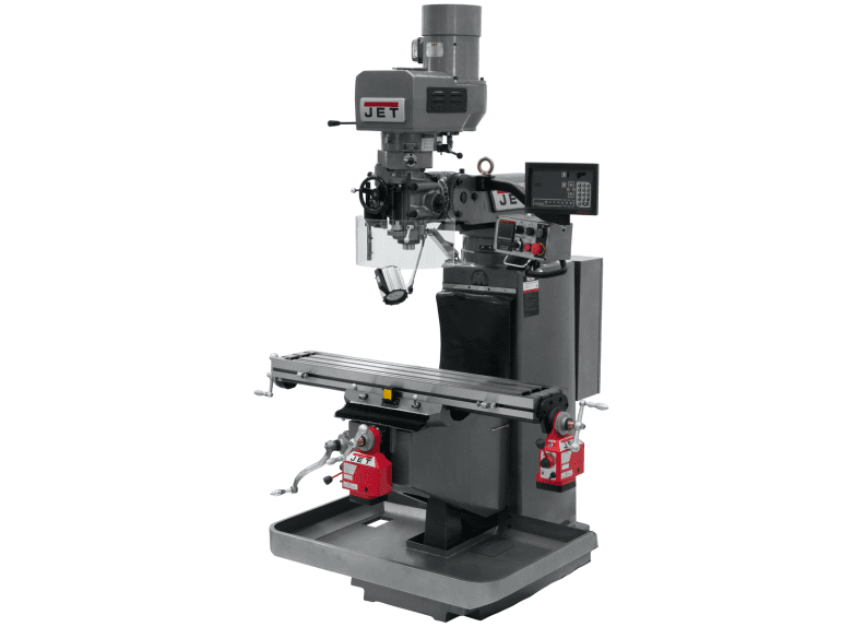 JTM-949EVS Mill With 3-Axis Newall DP700 DRO (Quill) With X and Y-Axis Powerfeeds