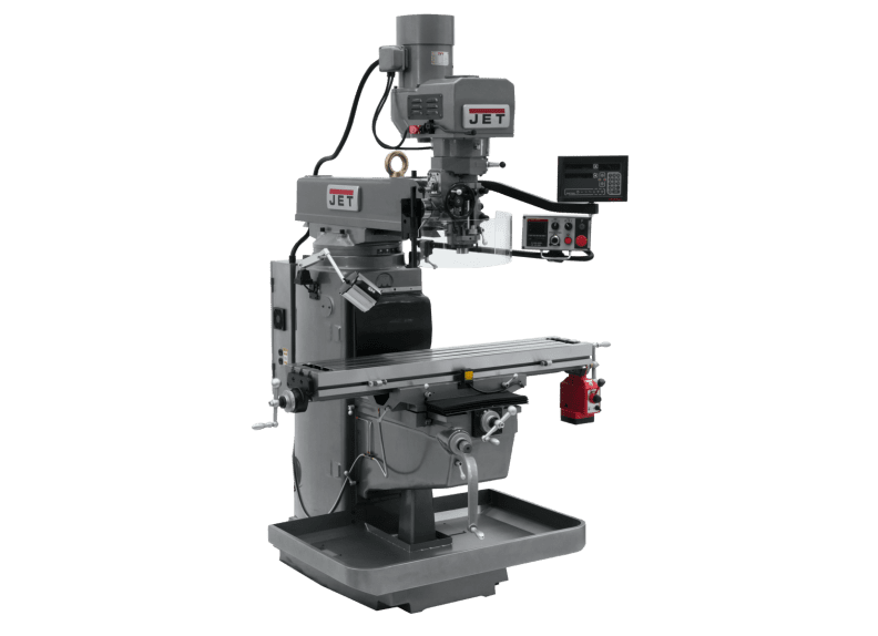 JTM-1050EVS2/230 Mill With 3-Axis Newall DP700 DRO (Knee) With X-Axis Powerfeed