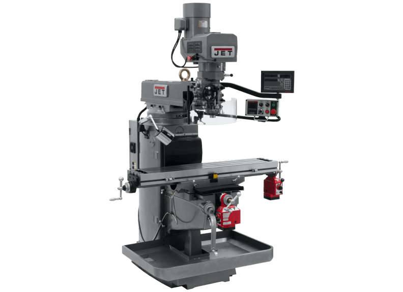 JTM-1050EVS2/230 Mill With 3-Axis Newall DP700 DRO (Knee) With X and Y-Axis Powerfeeds