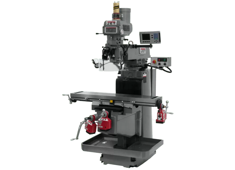 JTM-1254VS with ACU-RITE 203 3X (Q) DRO, X, Y & Z Powerfeeds & Air Power Drawbar