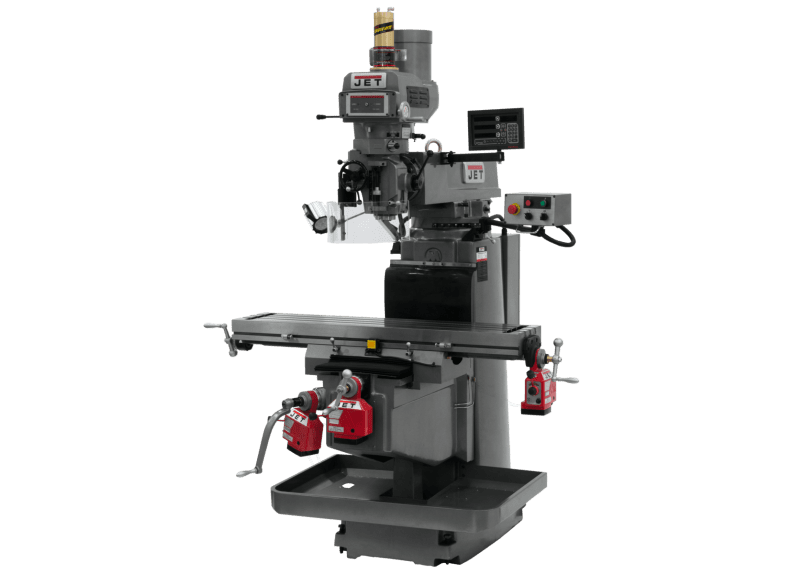 JTM-1254VS with NEWALL DP700 DRO X, Y & Z Powerfeeds & Air Power Drawbar