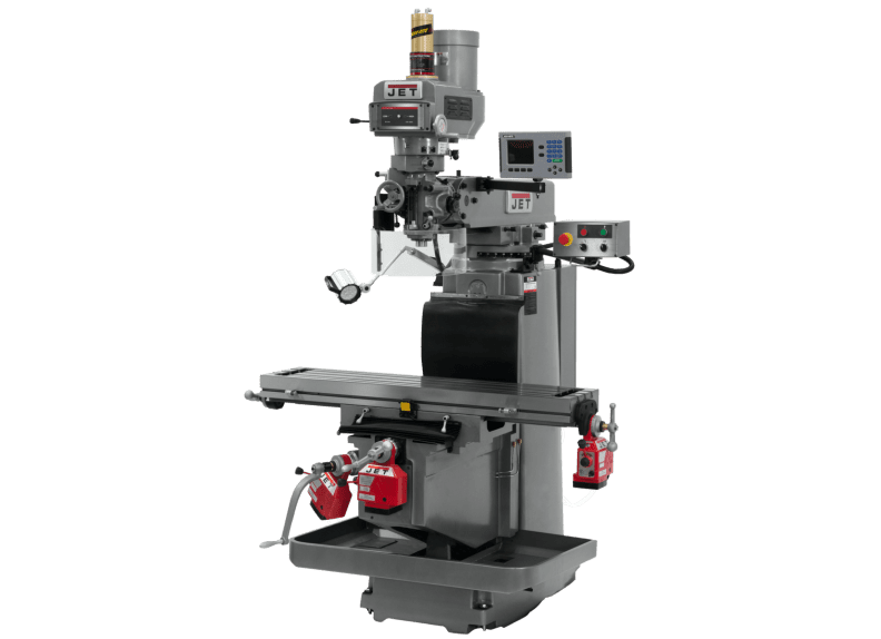 JTM-1254RVS with  ACU-RITE 203 3X (K) DRO, X,Y&Z  Powerfeeds & Air Power Drawbar