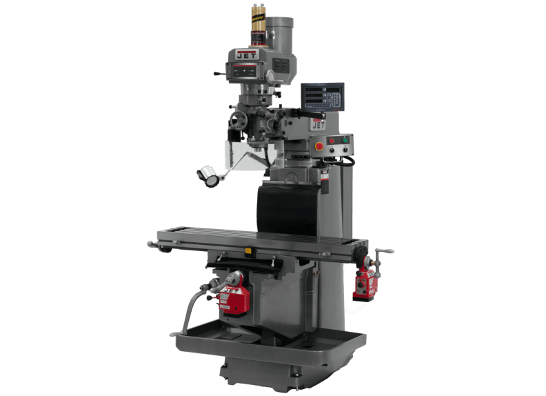 JTM-1254RVS with NEWALL DP700 3X (K) DRO,  X & Y Powerfeeds & Air Power Drawbar