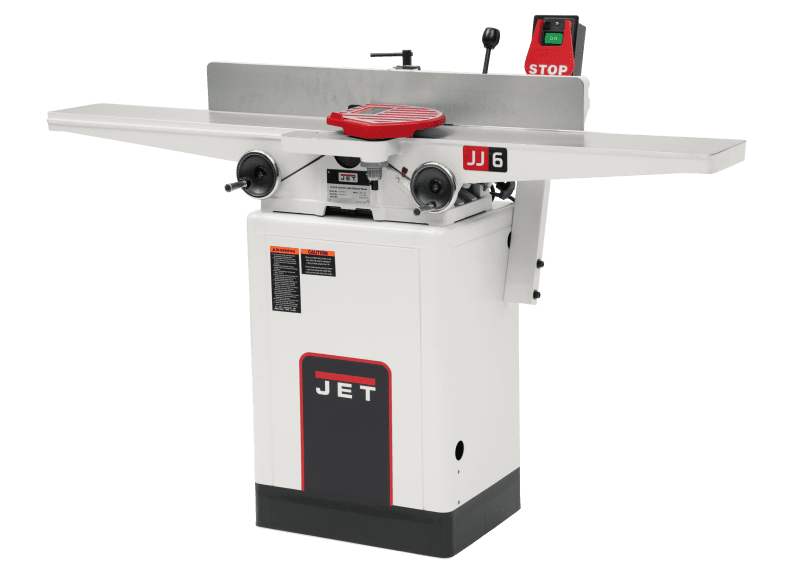 JJ-6HHDX, 6" Long Bed Wood Jointer with Helical Head Kit