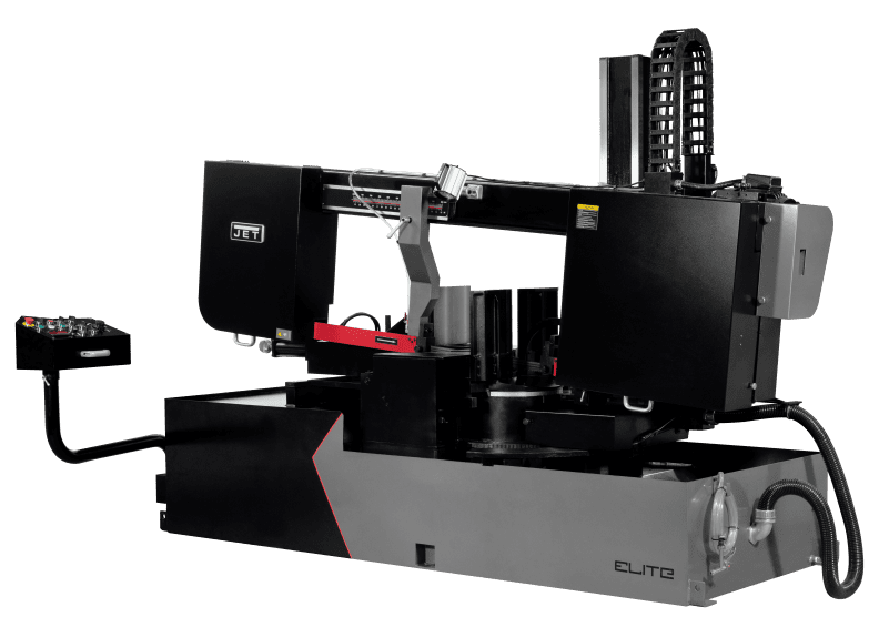 ECB-1833DMEVS-230, 18 x 31" Semi-Automatic Dual Mitering EVS Bandsaw 230V, 3Ph