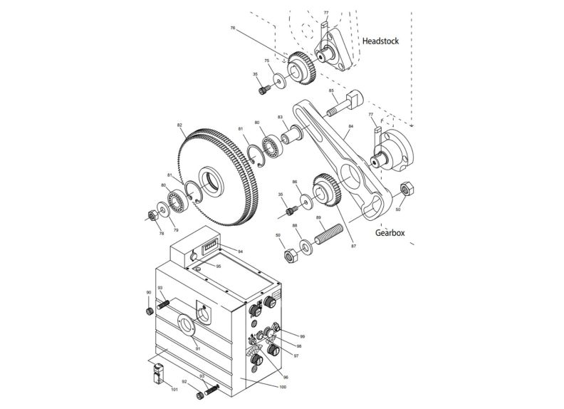 E-1236VS End Gear Assembly