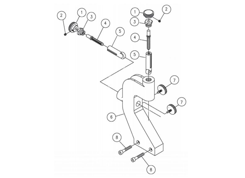 E-1236VS Follow Rest Assembly