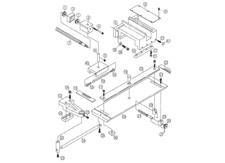 E-1440VS Taper Attachment Assembly