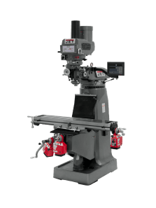 JTM-4VS Mill With 3-Axis Newall DP700 DRO (Quill) With X, Y and Z-Axis Powerfeeds and Power Draw Bar
